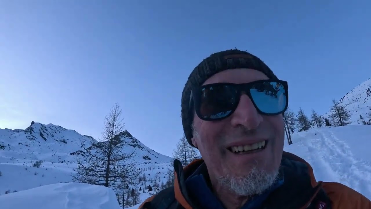 Video n 100 !! Champorcher ciaspolata notturna - Luna piena e pancia piena!