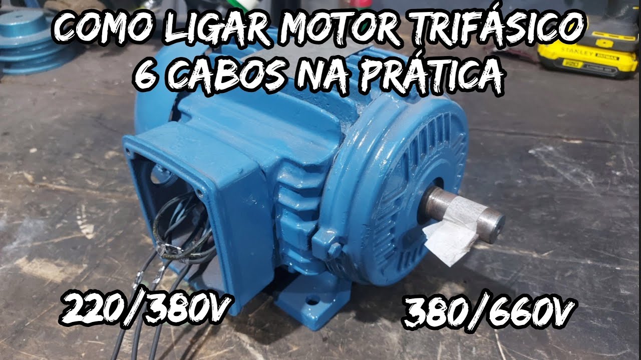 COMO LIGAR UM MOTOR TRIFÁSICO 6 CABOS PASSO A PASSO