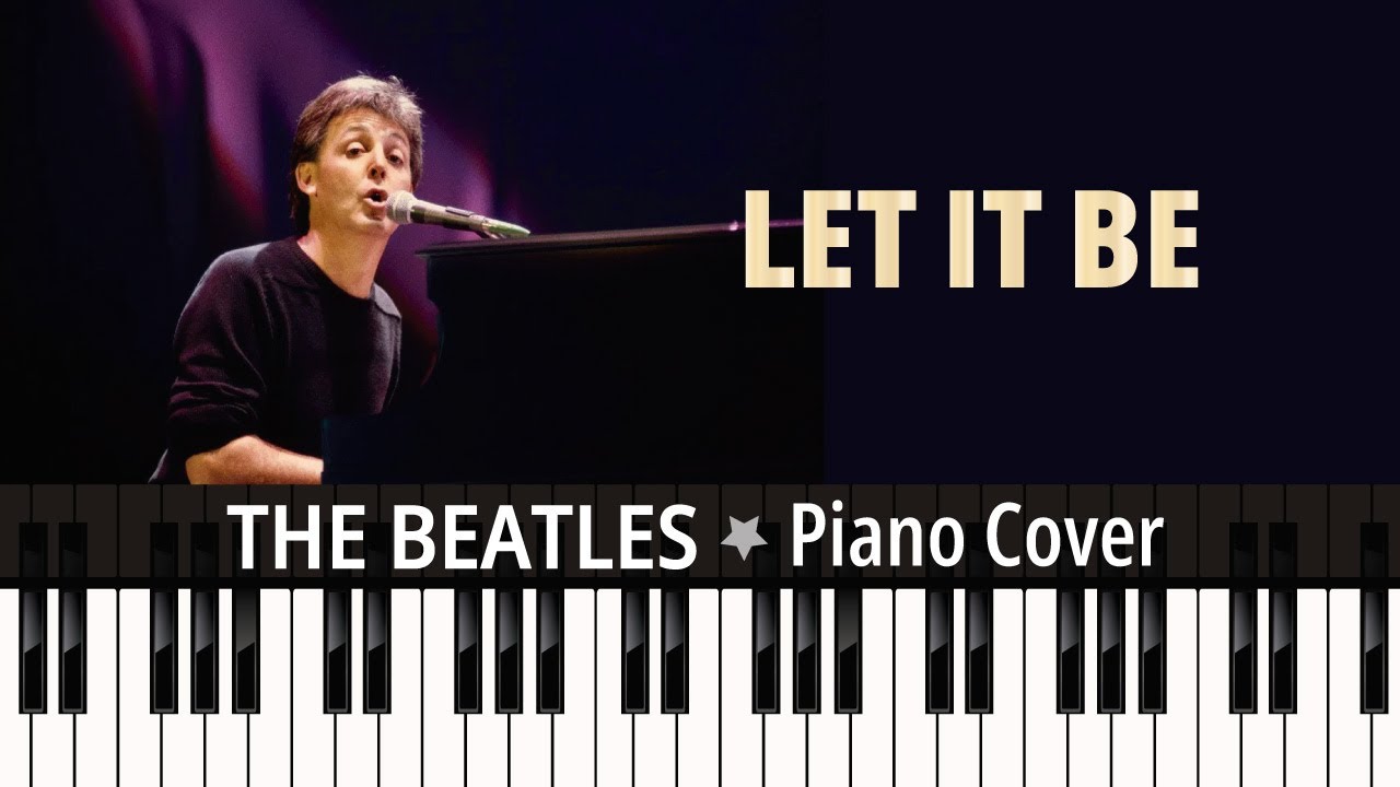 Let It Be (1970) The Beatles / TUTORIAL piano cover + sheet music
