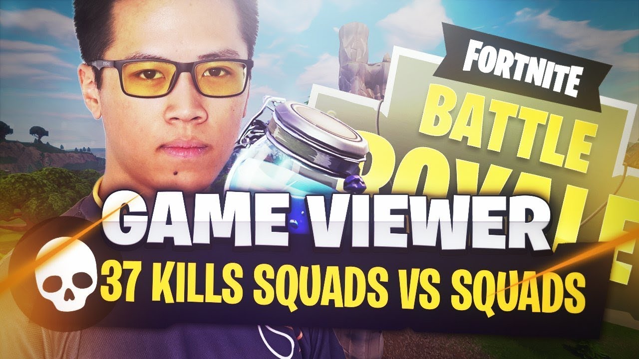 UNE GAME VIEWERS TRYHARD - 37 KILLS SQUADS VS SQUADS - KINSTAAR FORTNITE GAMEPLAY