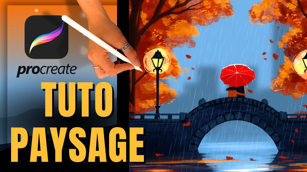 Comment créer un superbe paysage sur Procreate ? - TUTO PROCREATE DEBUTANT
