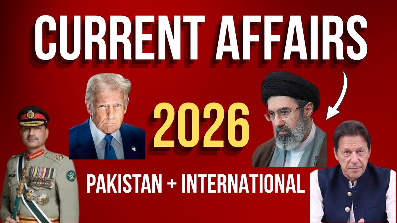 Latest Pakistan & International Current Affairs & GK MCQs 2026