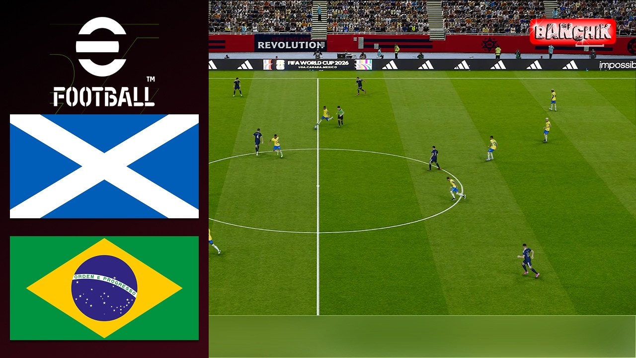 SCOTLAND vs BRAZIL - FIFA WORLD CUP 2026 | Full Match All Goals | Simulation Pes