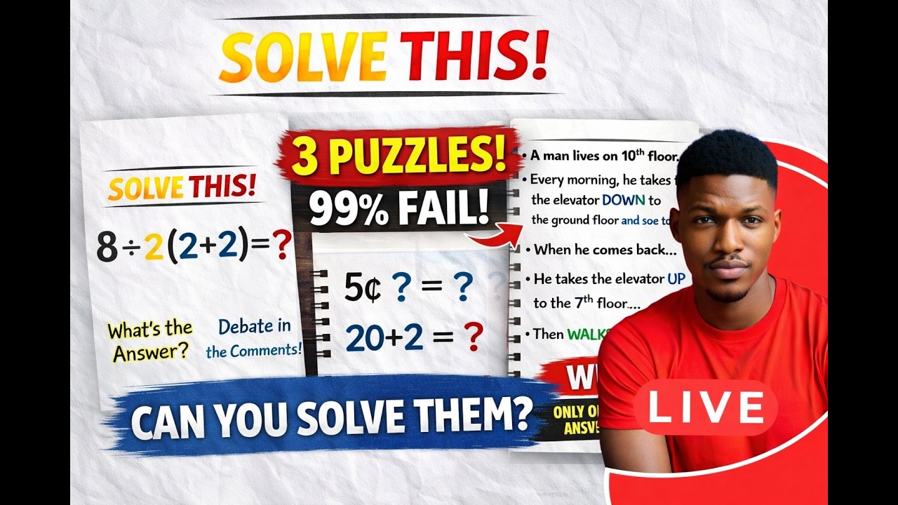 STOP SCROLLING ❗ Can You Beat This LIVE IQ Quiz? (Most Fail)