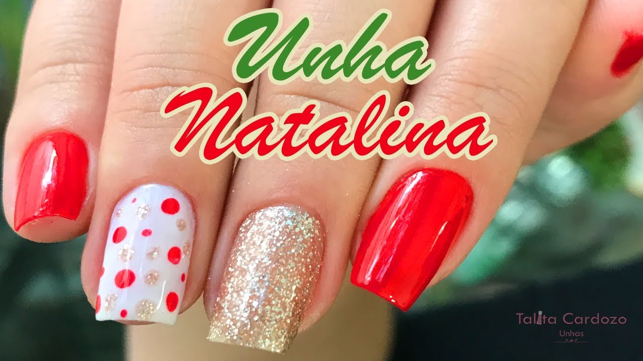 Unhas Decoradas Para Natal Passo a Passo - Assista a Aula