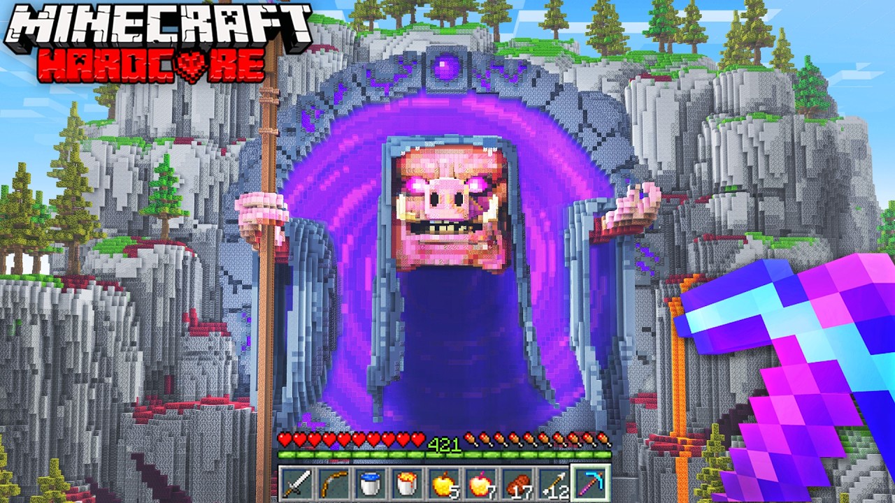 I Transformed the NETHER PORTAL in Minecraft Hardcore