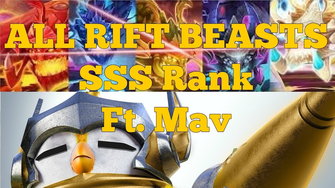 SSS Rank in All RIFT Elemental Beast ft. Mav the Wind Penguin Knight (Post Update 3.4.8)