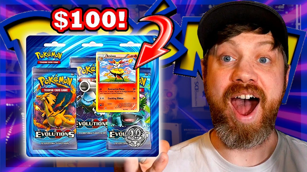 Why So Much?! XY Evolutions Triple Blister Pack Opening - Pokemon card opening