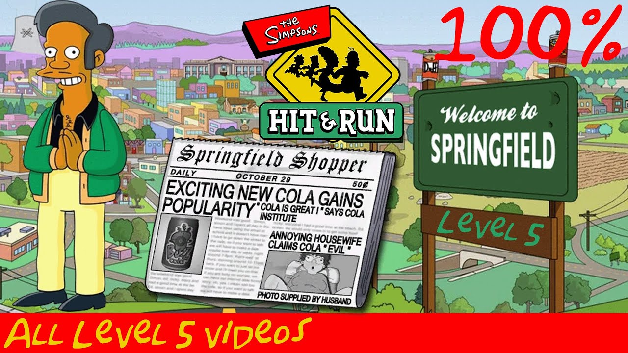 Simpsons hit and run 100%: Level 5