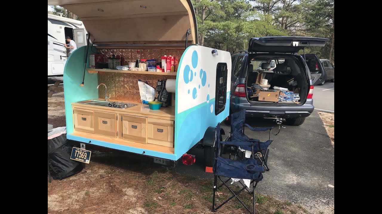 Teardrop Camper with poor man&rsquo;s fiberglass (PMF)