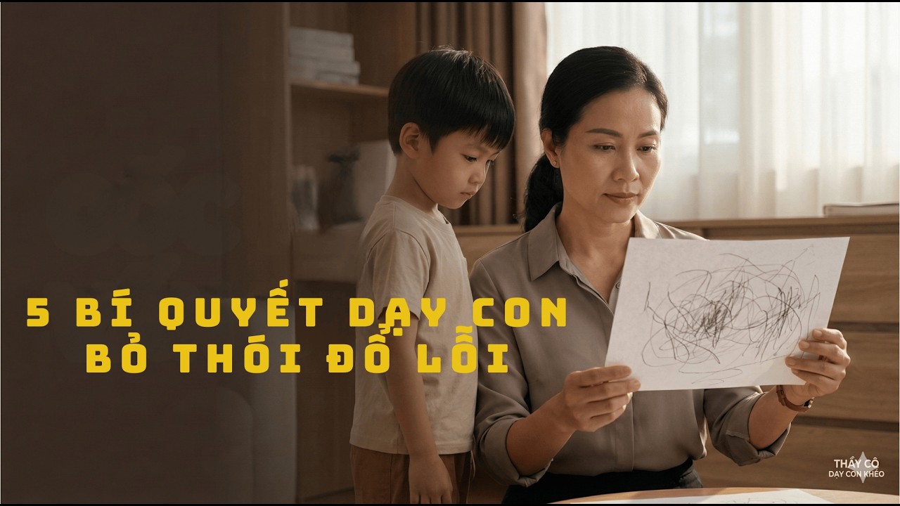 5 BÍ QUYẾT DẠY CON BỎ THÓI ĐỔ LỖI.