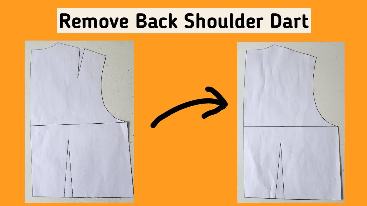 How to remove the Back Shoulder Dart | Professional way to remove the Back Shoulder Dart