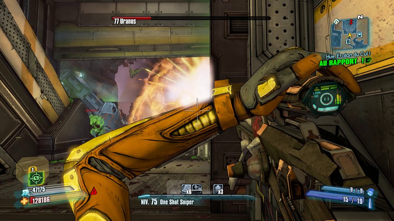 HOW TO FARM EASILY  URANUS WITH ZERO (BORE) - BORDERLANDS 2
