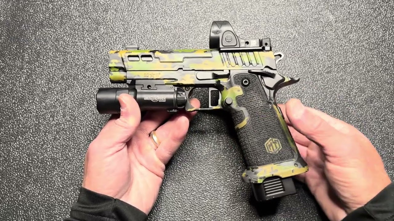 Staccato P with the Monsoon Tactical GMGK  porting, stipple & Cerakote! 