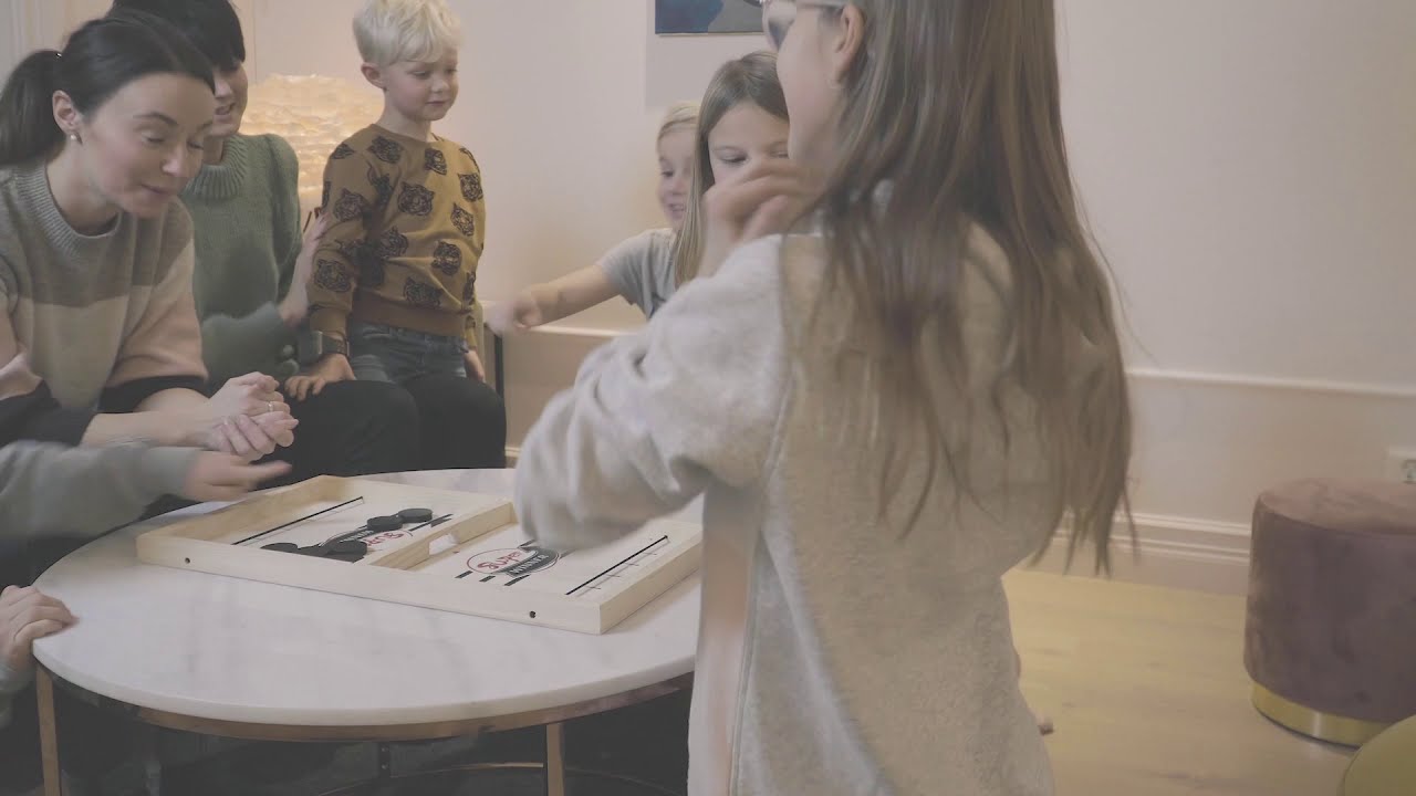 Super Winner Sling Puck Br&auml;dspel &ndash; Familjespel &ndash; Stora spelet