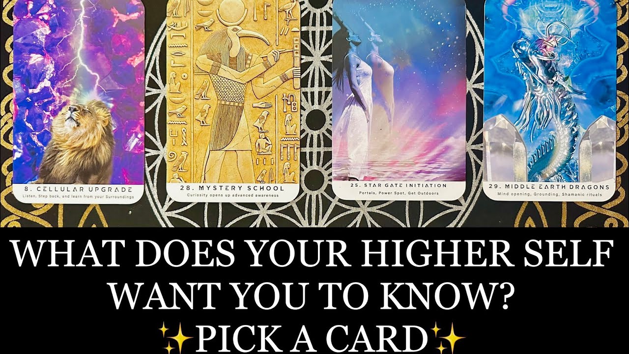 PICK A CARD | ⚡️WHAT DOES YOUR HIGHER SELF WANT YOU TO KNOW RIGHT NOW? ✨