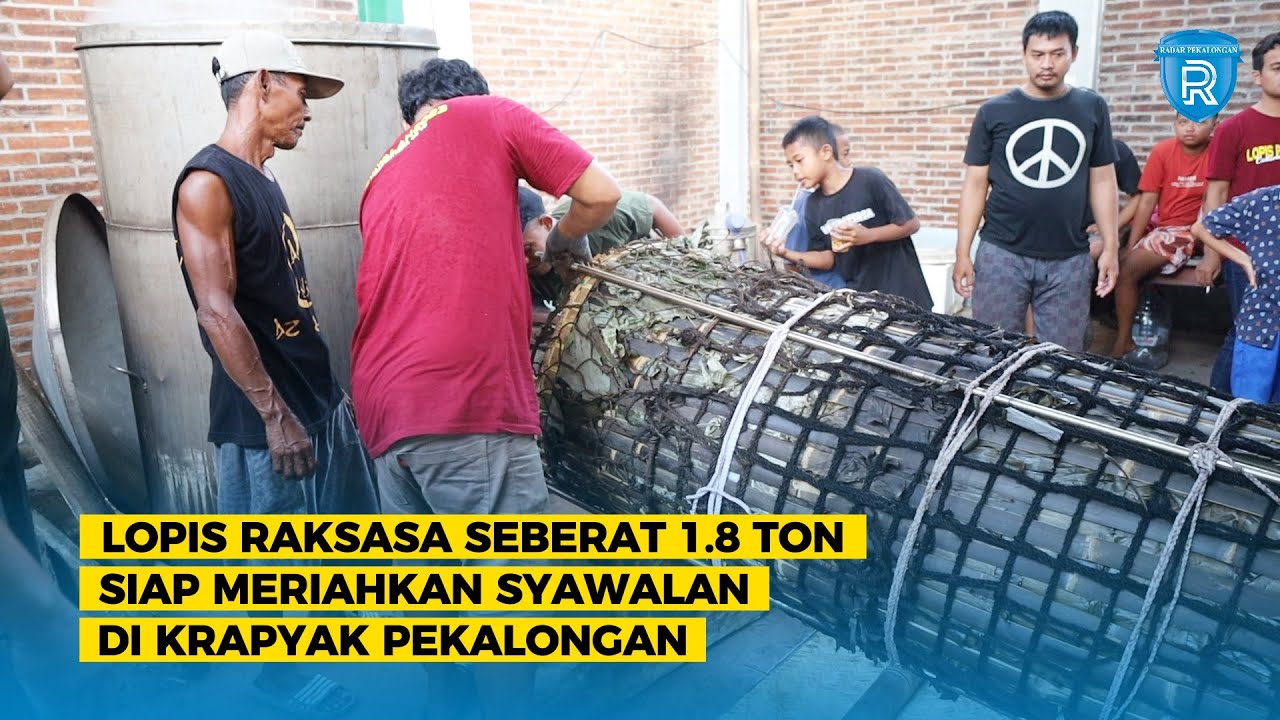 Lopis Raksasa Seberat 1,8 Ton Siap Meriahkan Syawalan di Krapyak Kota Pekalongan
