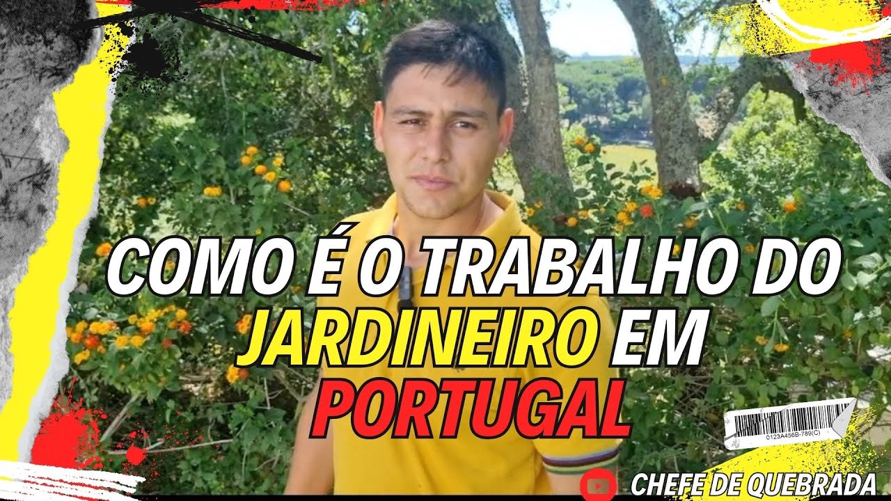 COMO É O TRABALHO DO JARDINEIRO EM  #portugal ROBSON BESSA