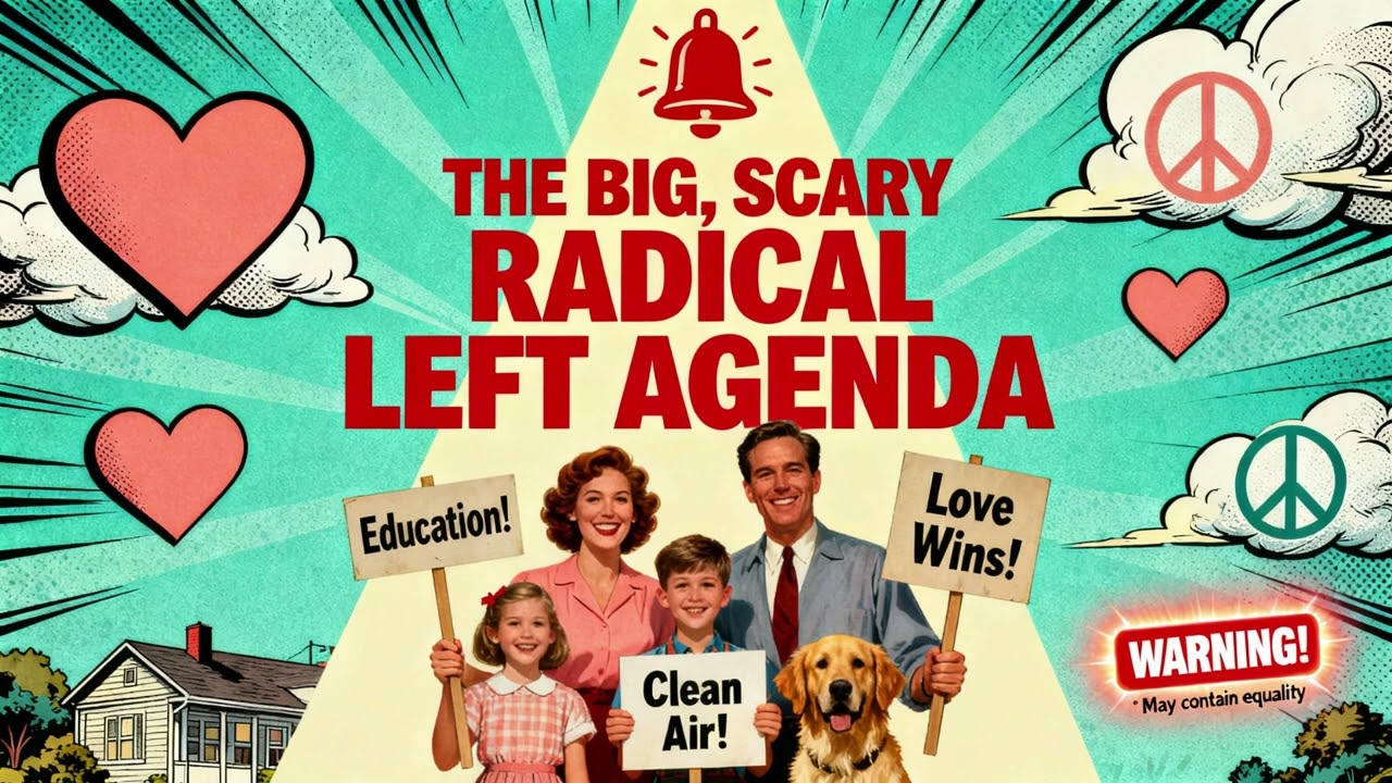 The Big, Scary Radical Left Agenda | Hilarious Anti-Trump Parody Song About MAGA Fearmongering