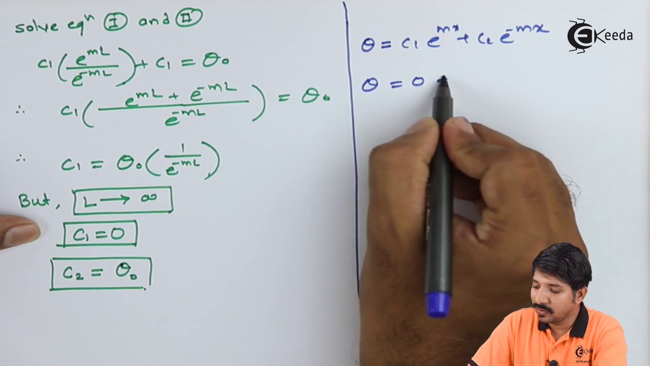 Case I   Analysis of Infinitely Long Fin - Extended Surfaces - Heat Transfer