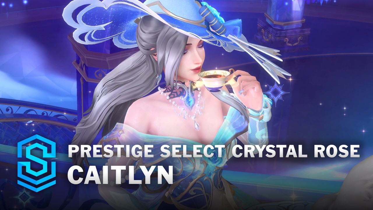 Prestige Select Crystal Rose Caitlyn Wild Rift Skin Spotlight