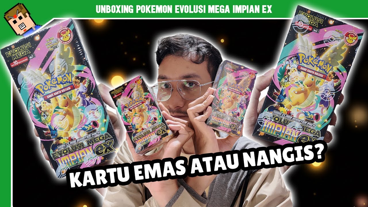 Unboxing 2 Box Kartu Pokemon Evolusi Mega Impian ex, Wangy Ga?