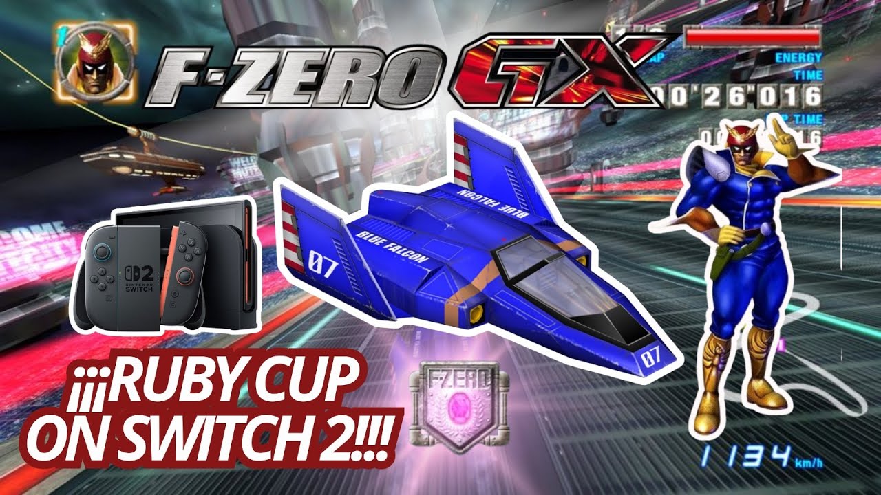 Playing F-Zero GX with a Pro Controller (Not good)
