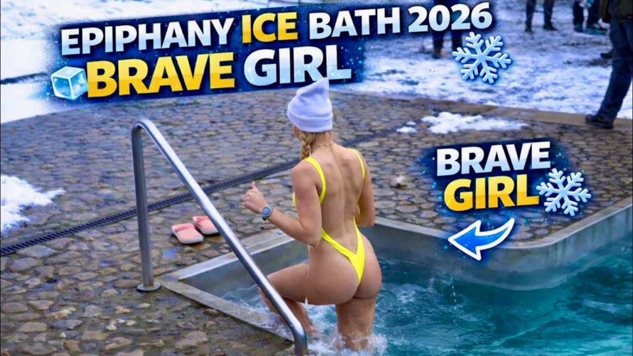 ICE HOLE BATHING #12 | Girls bathe in cold water | SWIMMING WINTER | Epiphany Baptism 2026