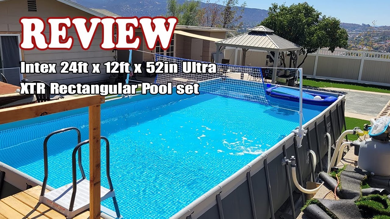 Intex 24ft x 12ft x 52in Ultra XTR Rectangular Pool set - Review 2024