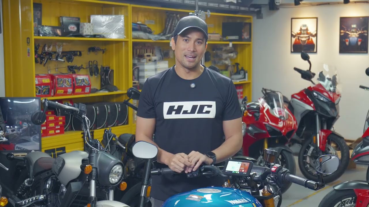 The actor, Mr. Sam Milby's chose the AIO-5 for his Yamaha XSR900