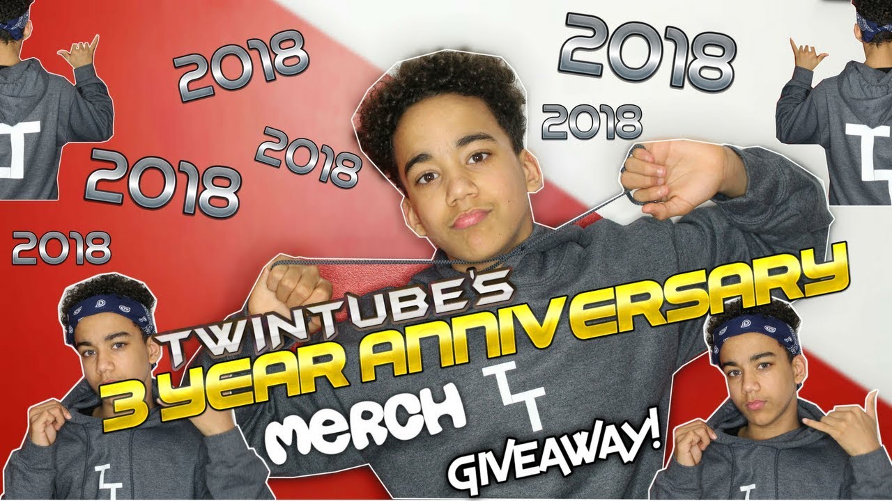 TWINTUBE'S 3 YEAR MERCH GIVEAWAY 2018! (CLOSED)| Twintube