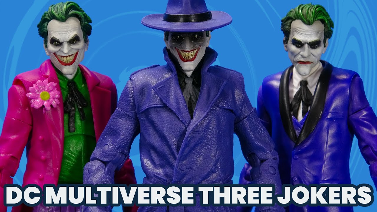 McFarlane Toys Batman Three Jokers Comedian, Clown, and Criminal Action Figure Review