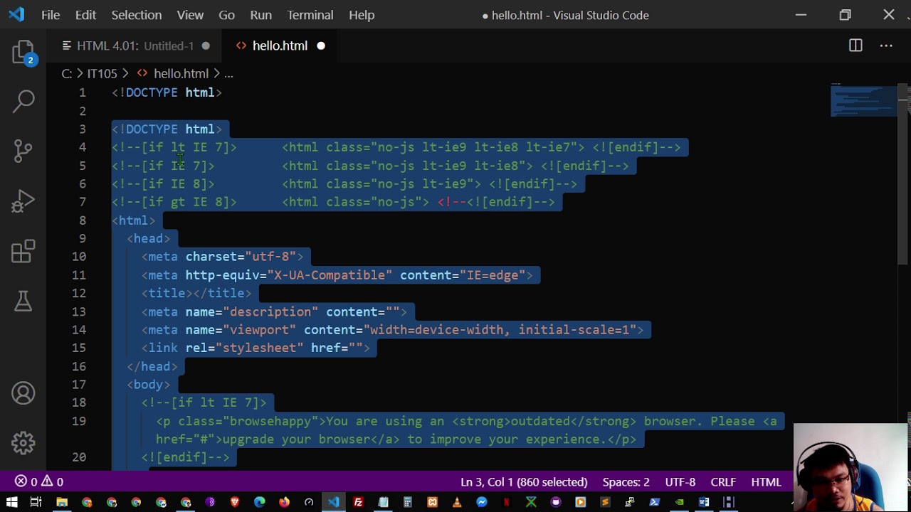 HTML Structure and Elements, Attributes and W3C Validator