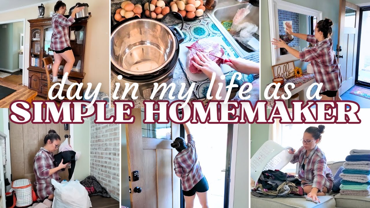 A DAY OF SIMPLE HOMEMAKING 💕 HOMEMAKER MOTIVATION