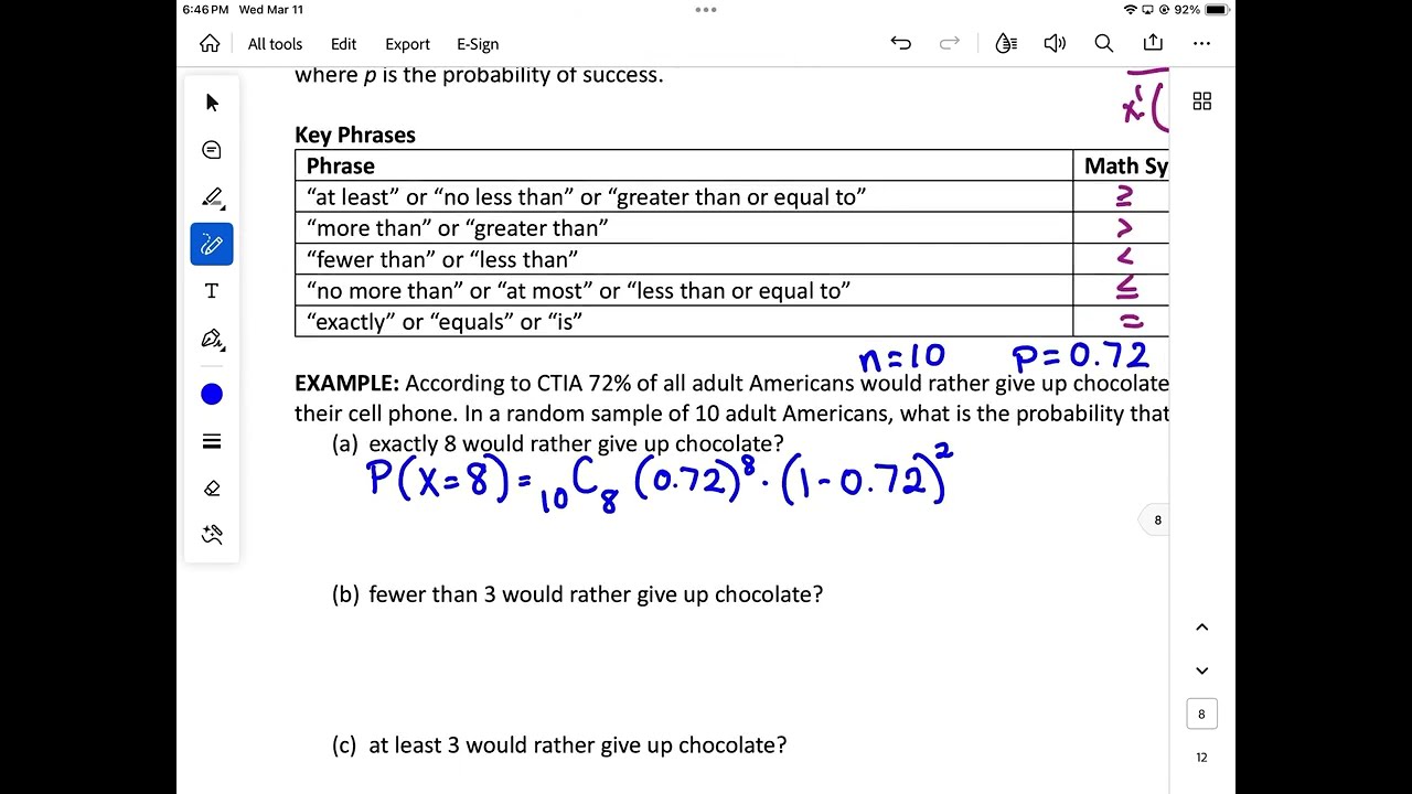 Математика 1342 — Биномиальные распределения на Desmos