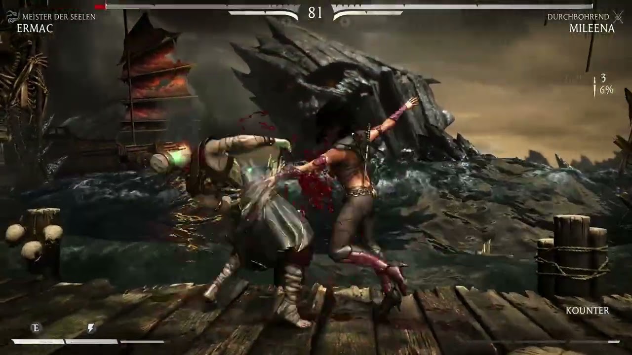 Mortal kombat x Ermac vs Mileena (Mittel)