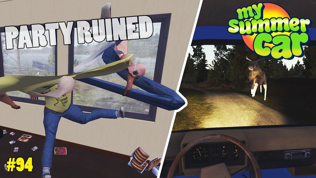 Grill Party Gone Wrong - Moose Crash | My Summer Car