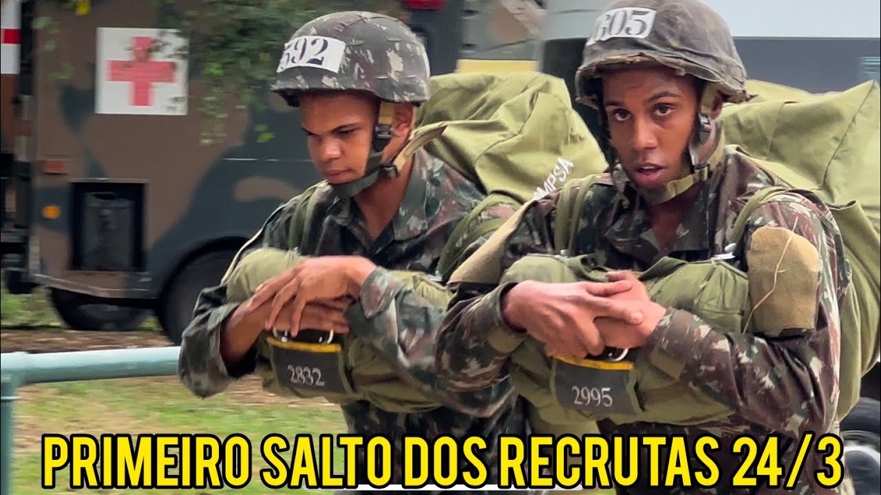 Primeiro Salto de Formação dos Soldados do Efetivo Variável 24/3 da Brigada Paraquedista 🦅