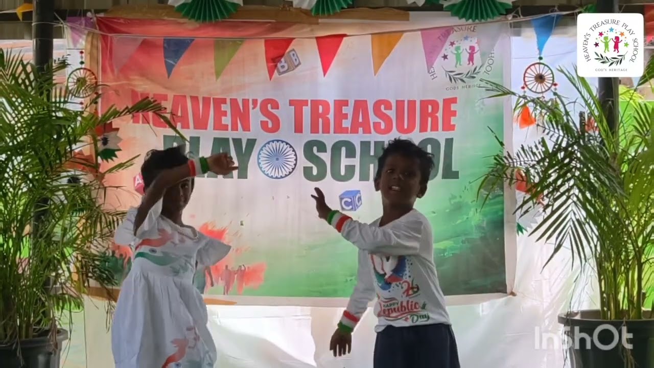 LKG DANCE # REPUBLIC DAY CELEBRATION  # HEAVEN'S TREASURE PLAYSCHOOL, PONMAR 