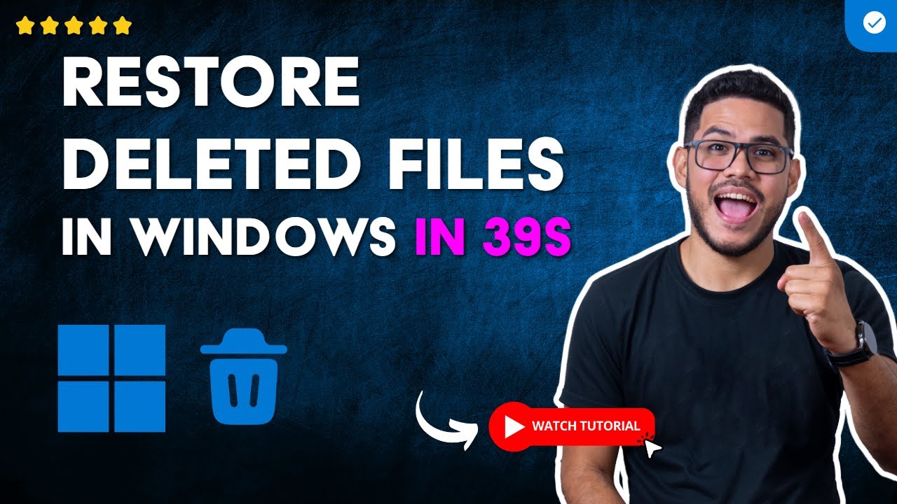 How to RECOVER DELETED FILES from CMD in WINDOWS in 39 S