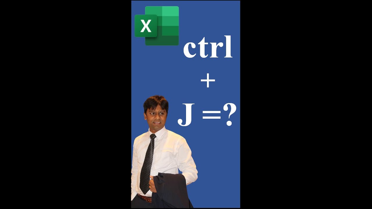 ctrl+J Excel Shortcut 12 #Shahani Rajib