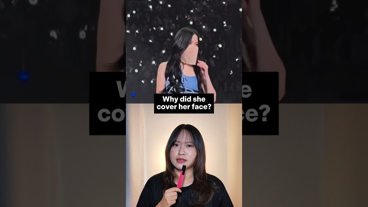 TWICEのミナはなぜコンサート中に顔を覆ったのですか？