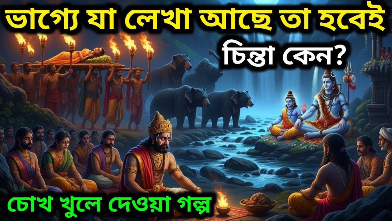 ভাগ্যে যা লেখা আছে তা হবেই, চিন্তা কেন? চোখ খুলে দেওয়া গল্প | Bangla story | gyansutra bangla
