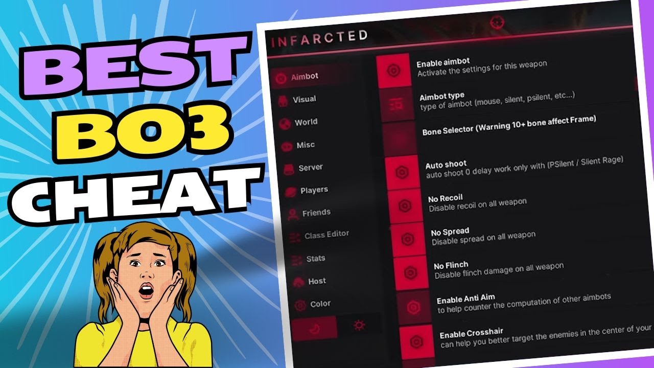 BEST UNDETECTED BLACK OPS 3 CHEAT - INFARCTED MOD - AIMBOT - ESP - WALLHACK WINDOWS 11!