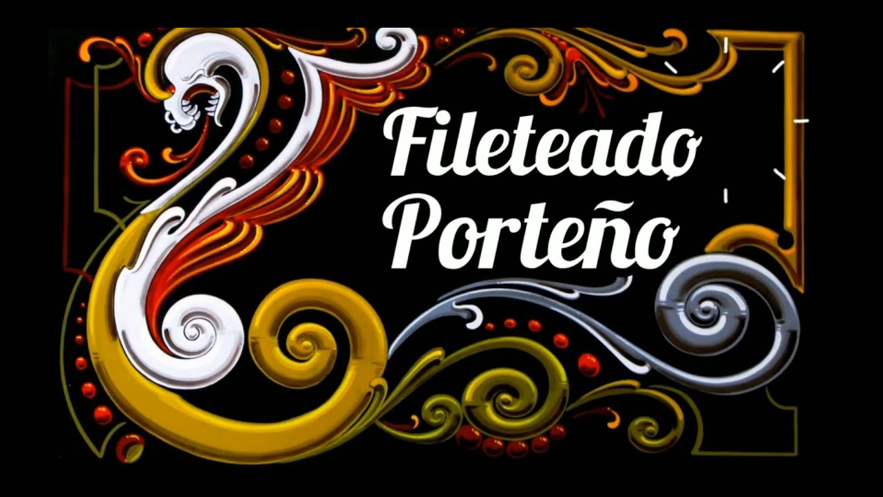 Fileteado porteño. (Primer figura)