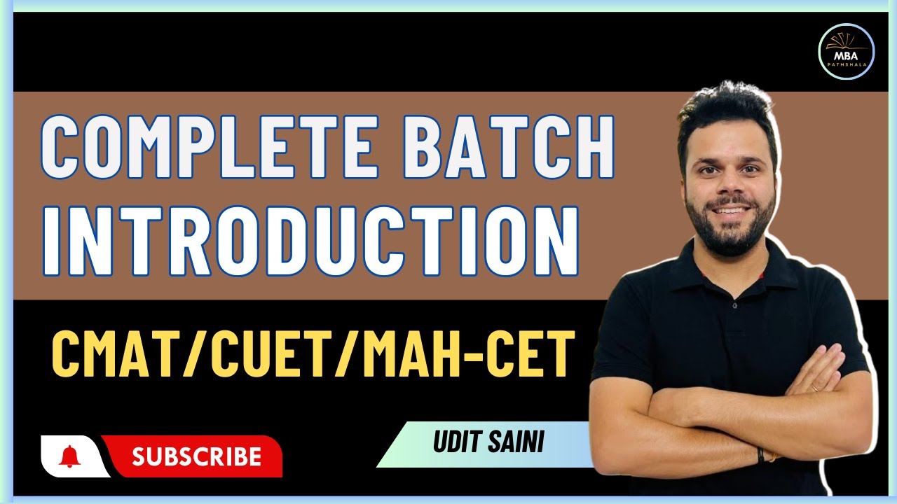 Complete Batch Introduction for CMAT | CUET | MAHCET | Paper Pattern | MBA Pathshala |