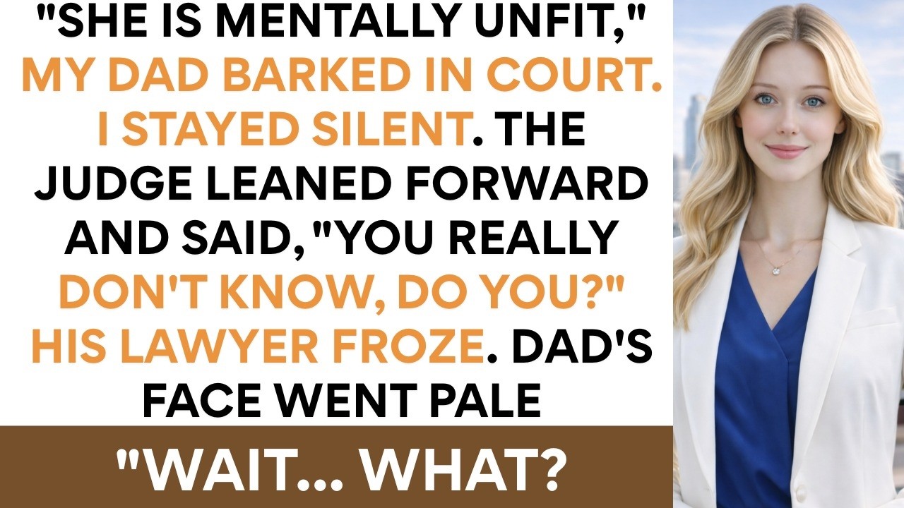 In The Court, My Dad Declared She Has Lost Her Mind, Until The Judge Leaned Forward And shocking.