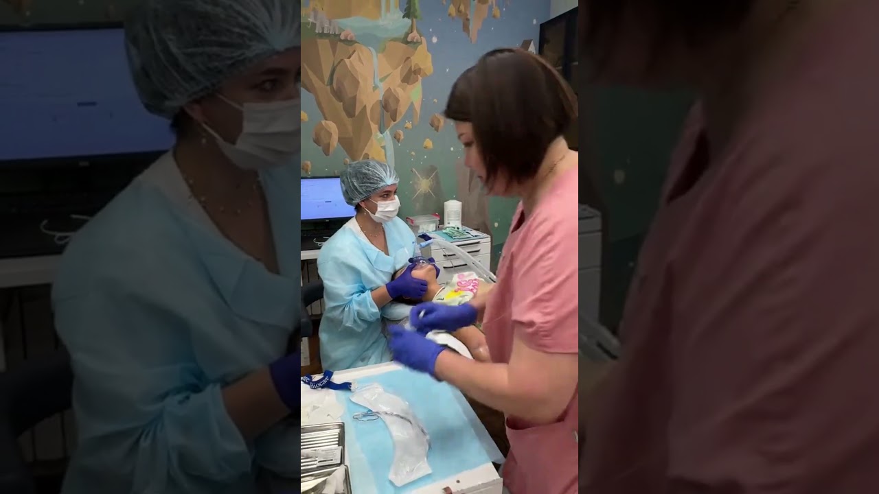 Placing an IV Line for a Child Before Anesthesia