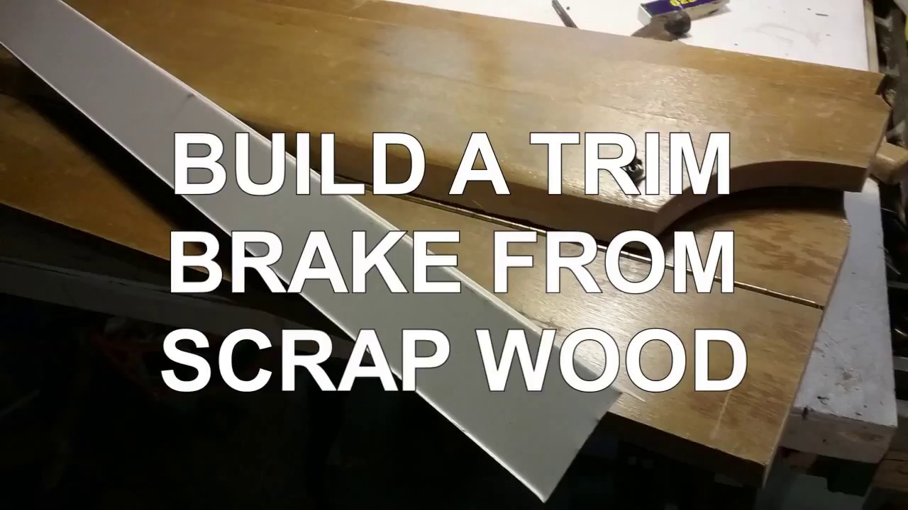 Sheet Metal Brake From Scrap Wood DIY Great for Aluminum Window and Door Trim