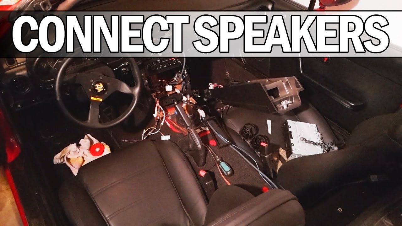 MX5 NA Miata - How to connect headrest speakers to a head unit